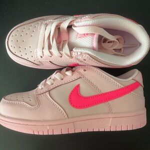 Brand New Kids Triple Pink Nike Dunk Low Size 12